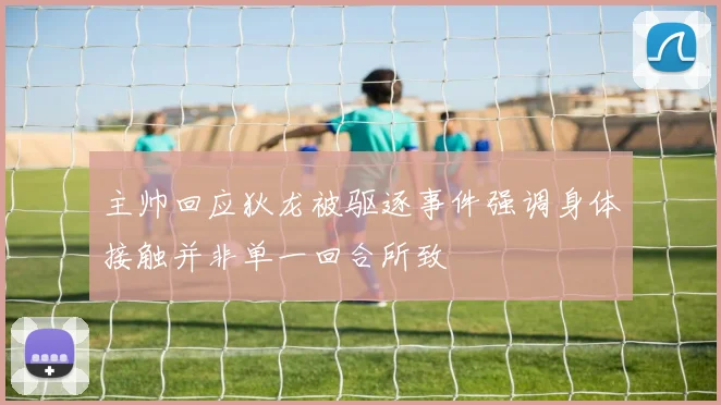 主帅回应狄龙被驱逐事件强调身体接触并非单一回合所致